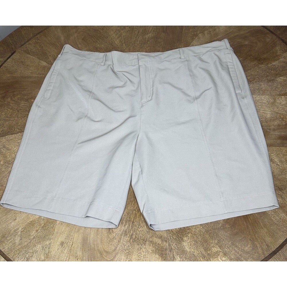 32 Degrees Cool Womens Plus Size 20 Tan Stretch Golf Bermuda Shorts Beige Golf